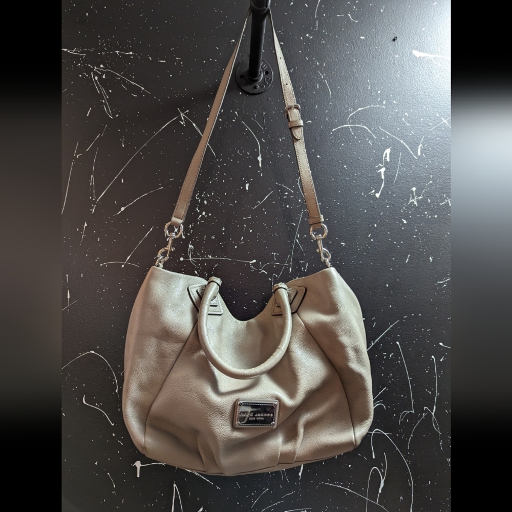 Gray Marc Jacobs Leather Handbag